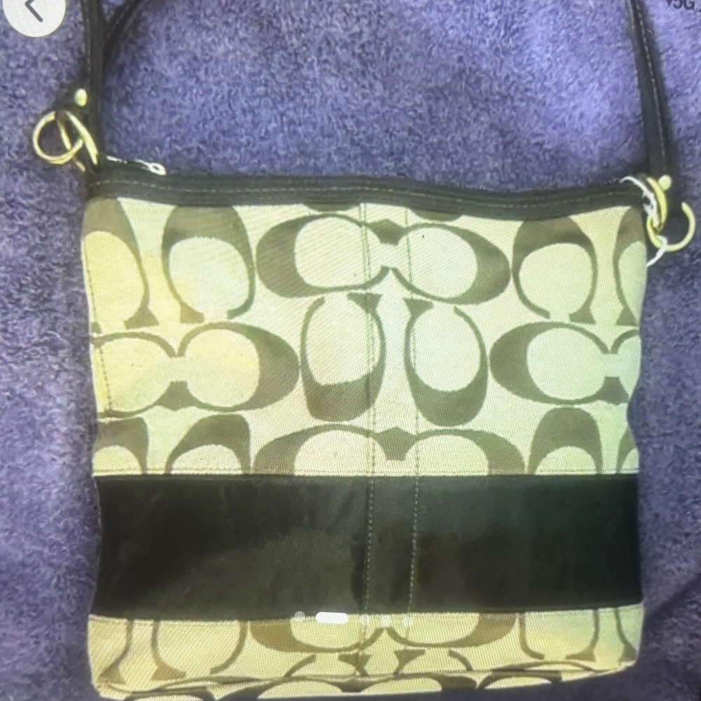 Coach Signature C canvas & leather Creed: F0826-12825